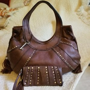 Fossil Large Hobo Bag & Wristlet